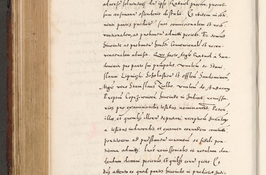 Zdjęcie nr 596 dla obiektu archiwalnego: Acta actorum causarum, sententiarum tam diffinitivarum quam interlocutoriam, obligationum, constitutionum, contractuum etc. coram reverendo patre domino Petro Porembski preposito Oswieczimensi, canonico et officiali Cracoviensi de anno Domini millesimo DºLº quarto, indictione duodecima, pontificatus sanctissimi in Christo patris et domini nostri domini Julii divina providencia papae eius nominis tercii, anno quarto, a die et mense infrasciptis continuantur