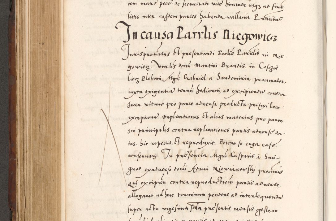 Zdjęcie nr 592 dla obiektu archiwalnego: Acta actorum causarum, sententiarum tam diffinitivarum quam interlocutoriam, obligationum, constitutionum, contractuum etc. coram reverendo patre domino Petro Porembski preposito Oswieczimensi, canonico et officiali Cracoviensi de anno Domini millesimo DºLº quarto, indictione duodecima, pontificatus sanctissimi in Christo patris et domini nostri domini Julii divina providencia papae eius nominis tercii, anno quarto, a die et mense infrasciptis continuantur