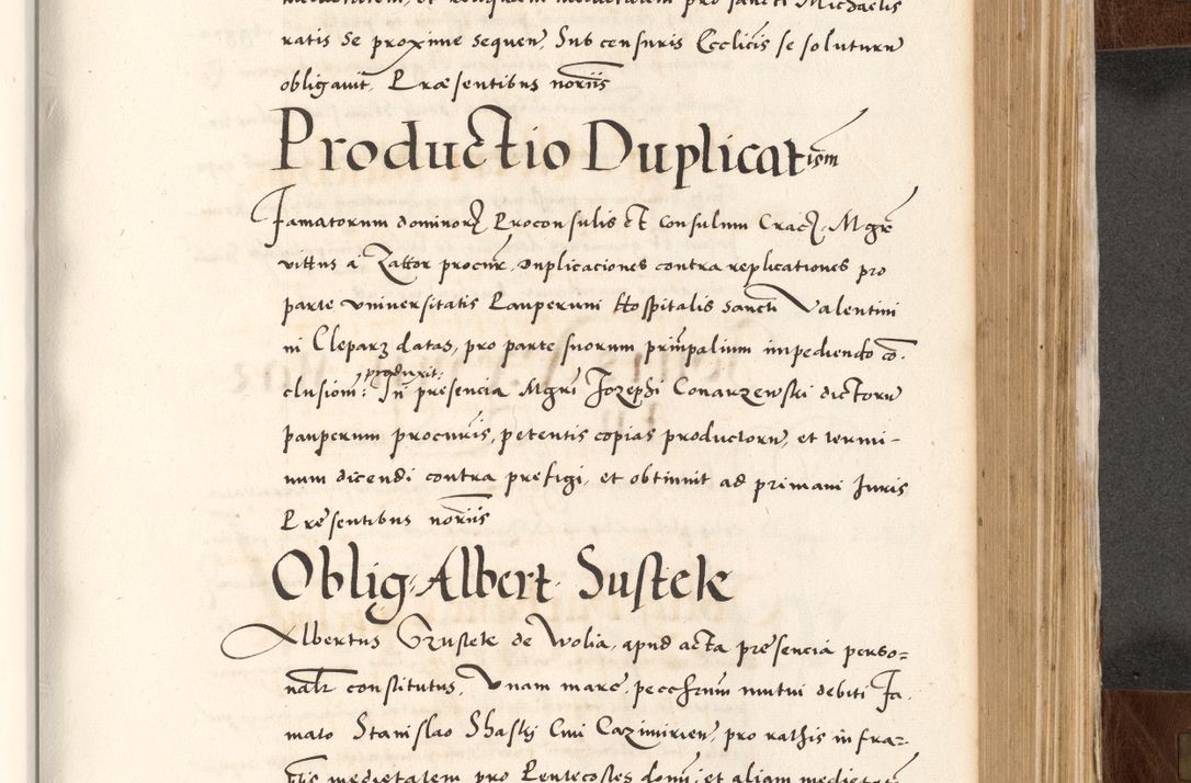 Zdjęcie nr 587 dla obiektu archiwalnego: Acta actorum causarum, sententiarum tam diffinitivarum quam interlocutoriam, obligationum, constitutionum, contractuum etc. coram reverendo patre domino Petro Porembski preposito Oswieczimensi, canonico et officiali Cracoviensi de anno Domini millesimo DºLº quarto, indictione duodecima, pontificatus sanctissimi in Christo patris et domini nostri domini Julii divina providencia papae eius nominis tercii, anno quarto, a die et mense infrasciptis continuantur