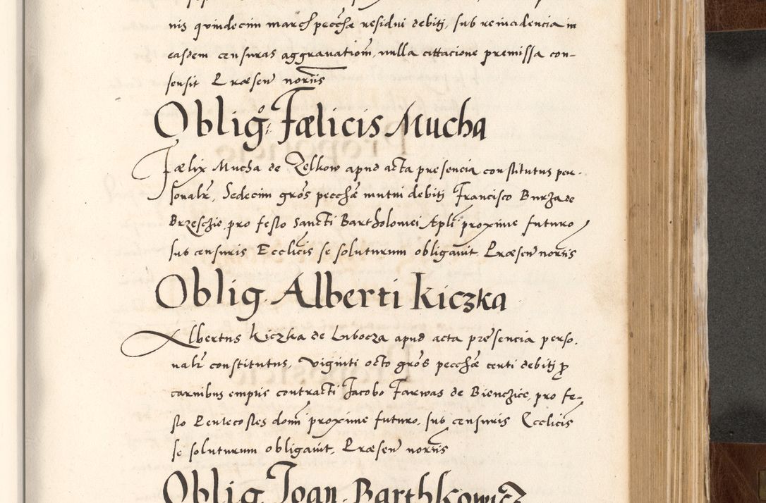 Zdjęcie nr 583 dla obiektu archiwalnego: Acta actorum causarum, sententiarum tam diffinitivarum quam interlocutoriam, obligationum, constitutionum, contractuum etc. coram reverendo patre domino Petro Porembski preposito Oswieczimensi, canonico et officiali Cracoviensi de anno Domini millesimo DºLº quarto, indictione duodecima, pontificatus sanctissimi in Christo patris et domini nostri domini Julii divina providencia papae eius nominis tercii, anno quarto, a die et mense infrasciptis continuantur