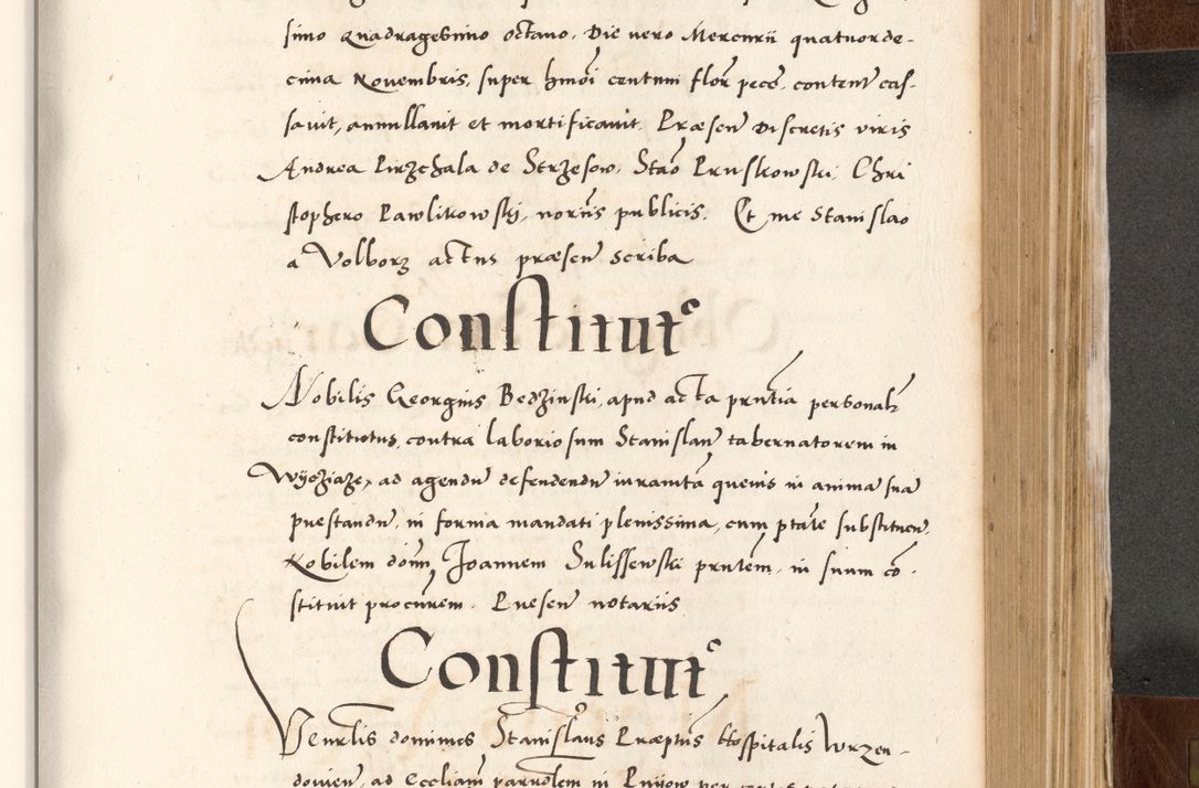 Zdjęcie nr 575 dla obiektu archiwalnego: Acta actorum causarum, sententiarum tam diffinitivarum quam interlocutoriam, obligationum, constitutionum, contractuum etc. coram reverendo patre domino Petro Porembski preposito Oswieczimensi, canonico et officiali Cracoviensi de anno Domini millesimo DºLº quarto, indictione duodecima, pontificatus sanctissimi in Christo patris et domini nostri domini Julii divina providencia papae eius nominis tercii, anno quarto, a die et mense infrasciptis continuantur