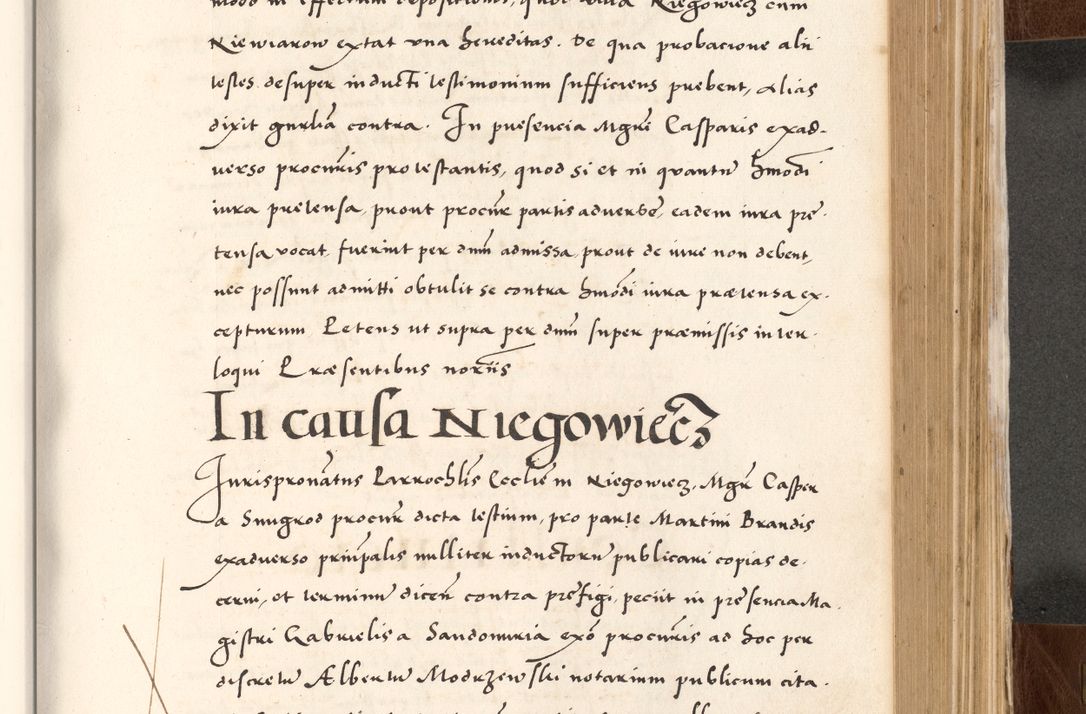 Zdjęcie nr 567 dla obiektu archiwalnego: Acta actorum causarum, sententiarum tam diffinitivarum quam interlocutoriam, obligationum, constitutionum, contractuum etc. coram reverendo patre domino Petro Porembski preposito Oswieczimensi, canonico et officiali Cracoviensi de anno Domini millesimo DºLº quarto, indictione duodecima, pontificatus sanctissimi in Christo patris et domini nostri domini Julii divina providencia papae eius nominis tercii, anno quarto, a die et mense infrasciptis continuantur
