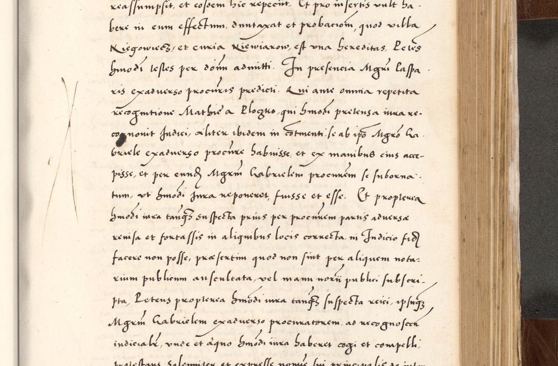 Zdjęcie nr 565 dla obiektu archiwalnego: Acta actorum causarum, sententiarum tam diffinitivarum quam interlocutoriam, obligationum, constitutionum, contractuum etc. coram reverendo patre domino Petro Porembski preposito Oswieczimensi, canonico et officiali Cracoviensi de anno Domini millesimo DºLº quarto, indictione duodecima, pontificatus sanctissimi in Christo patris et domini nostri domini Julii divina providencia papae eius nominis tercii, anno quarto, a die et mense infrasciptis continuantur