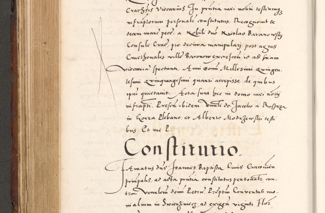 Zdjęcie nr 556 dla obiektu archiwalnego: Acta actorum causarum, sententiarum tam diffinitivarum quam interlocutoriam, obligationum, constitutionum, contractuum etc. coram reverendo patre domino Petro Porembski preposito Oswieczimensi, canonico et officiali Cracoviensi de anno Domini millesimo DºLº quarto, indictione duodecima, pontificatus sanctissimi in Christo patris et domini nostri domini Julii divina providencia papae eius nominis tercii, anno quarto, a die et mense infrasciptis continuantur