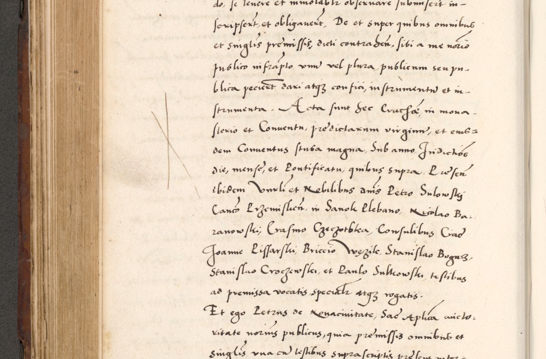 Zdjęcie nr 554 dla obiektu archiwalnego: Acta actorum causarum, sententiarum tam diffinitivarum quam interlocutoriam, obligationum, constitutionum, contractuum etc. coram reverendo patre domino Petro Porembski preposito Oswieczimensi, canonico et officiali Cracoviensi de anno Domini millesimo DºLº quarto, indictione duodecima, pontificatus sanctissimi in Christo patris et domini nostri domini Julii divina providencia papae eius nominis tercii, anno quarto, a die et mense infrasciptis continuantur