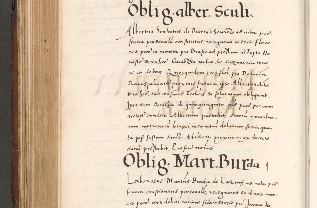 Zdjęcie nr 548 dla obiektu archiwalnego: Acta actorum causarum, sententiarum tam diffinitivarum quam interlocutoriam, obligationum, constitutionum, contractuum etc. coram reverendo patre domino Petro Porembski preposito Oswieczimensi, canonico et officiali Cracoviensi de anno Domini millesimo DºLº quarto, indictione duodecima, pontificatus sanctissimi in Christo patris et domini nostri domini Julii divina providencia papae eius nominis tercii, anno quarto, a die et mense infrasciptis continuantur