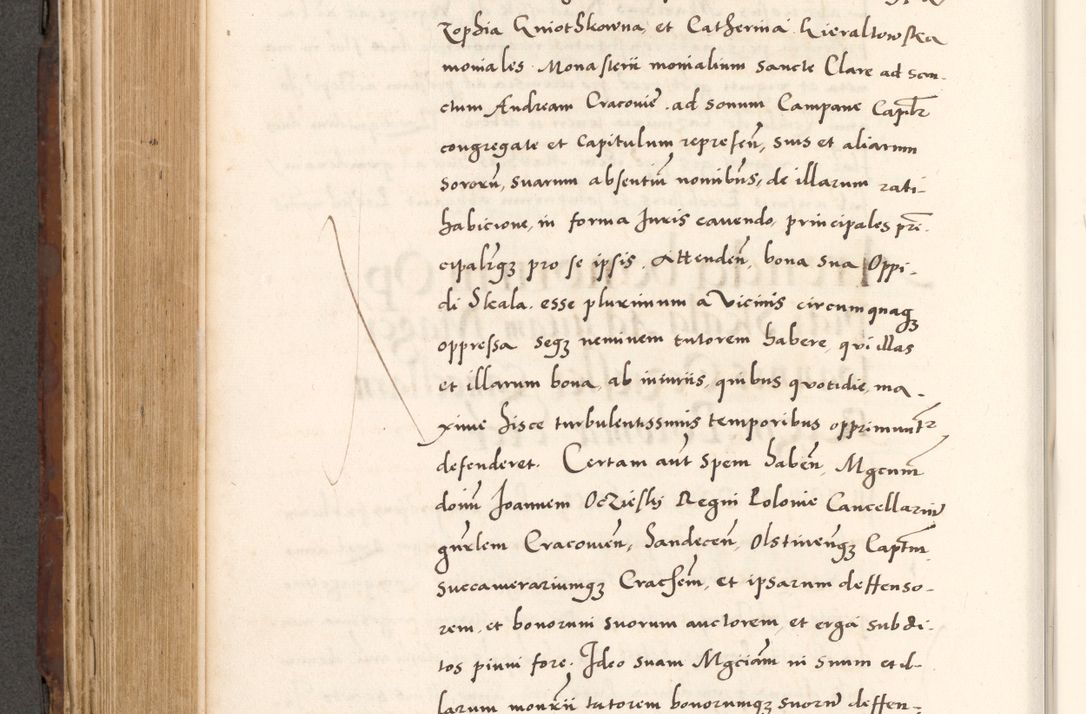 Zdjęcie nr 550 dla obiektu archiwalnego: Acta actorum causarum, sententiarum tam diffinitivarum quam interlocutoriam, obligationum, constitutionum, contractuum etc. coram reverendo patre domino Petro Porembski preposito Oswieczimensi, canonico et officiali Cracoviensi de anno Domini millesimo DºLº quarto, indictione duodecima, pontificatus sanctissimi in Christo patris et domini nostri domini Julii divina providencia papae eius nominis tercii, anno quarto, a die et mense infrasciptis continuantur