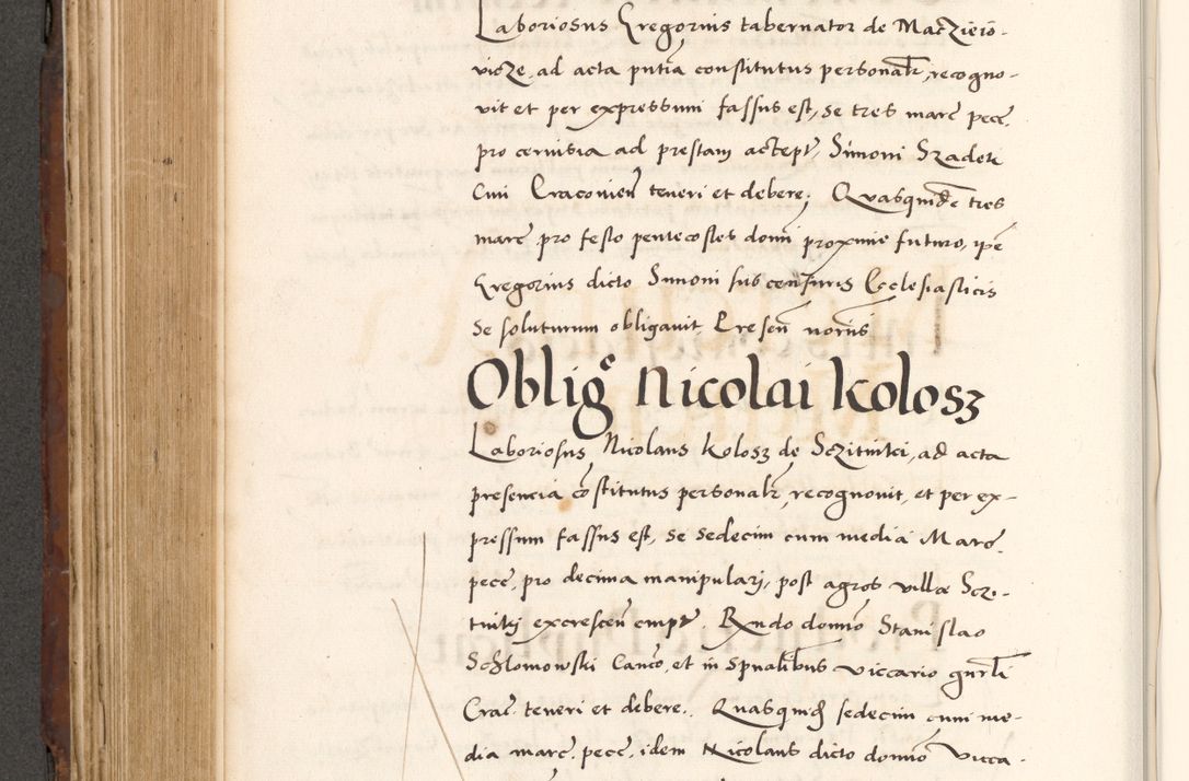 Zdjęcie nr 546 dla obiektu archiwalnego: Acta actorum causarum, sententiarum tam diffinitivarum quam interlocutoriam, obligationum, constitutionum, contractuum etc. coram reverendo patre domino Petro Porembski preposito Oswieczimensi, canonico et officiali Cracoviensi de anno Domini millesimo DºLº quarto, indictione duodecima, pontificatus sanctissimi in Christo patris et domini nostri domini Julii divina providencia papae eius nominis tercii, anno quarto, a die et mense infrasciptis continuantur