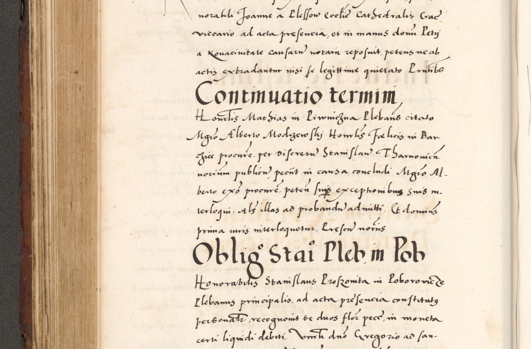 Zdjęcie nr 538 dla obiektu archiwalnego: Acta actorum causarum, sententiarum tam diffinitivarum quam interlocutoriam, obligationum, constitutionum, contractuum etc. coram reverendo patre domino Petro Porembski preposito Oswieczimensi, canonico et officiali Cracoviensi de anno Domini millesimo DºLº quarto, indictione duodecima, pontificatus sanctissimi in Christo patris et domini nostri domini Julii divina providencia papae eius nominis tercii, anno quarto, a die et mense infrasciptis continuantur