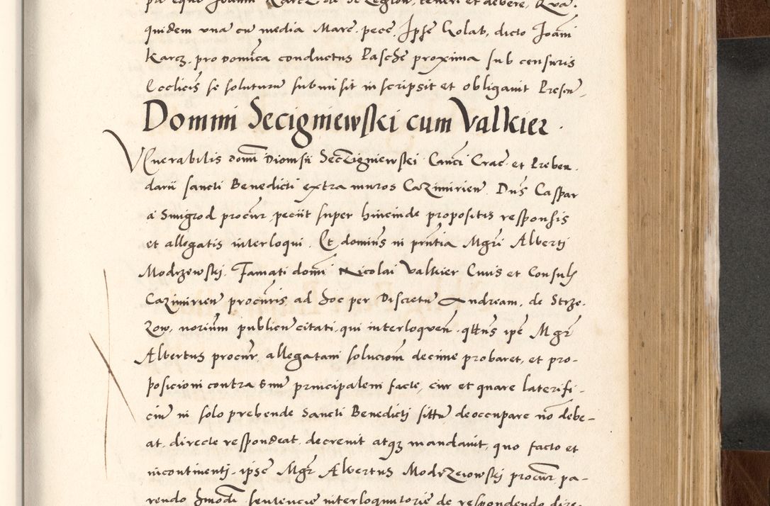 Zdjęcie nr 531 dla obiektu archiwalnego: Acta actorum causarum, sententiarum tam diffinitivarum quam interlocutoriam, obligationum, constitutionum, contractuum etc. coram reverendo patre domino Petro Porembski preposito Oswieczimensi, canonico et officiali Cracoviensi de anno Domini millesimo DºLº quarto, indictione duodecima, pontificatus sanctissimi in Christo patris et domini nostri domini Julii divina providencia papae eius nominis tercii, anno quarto, a die et mense infrasciptis continuantur