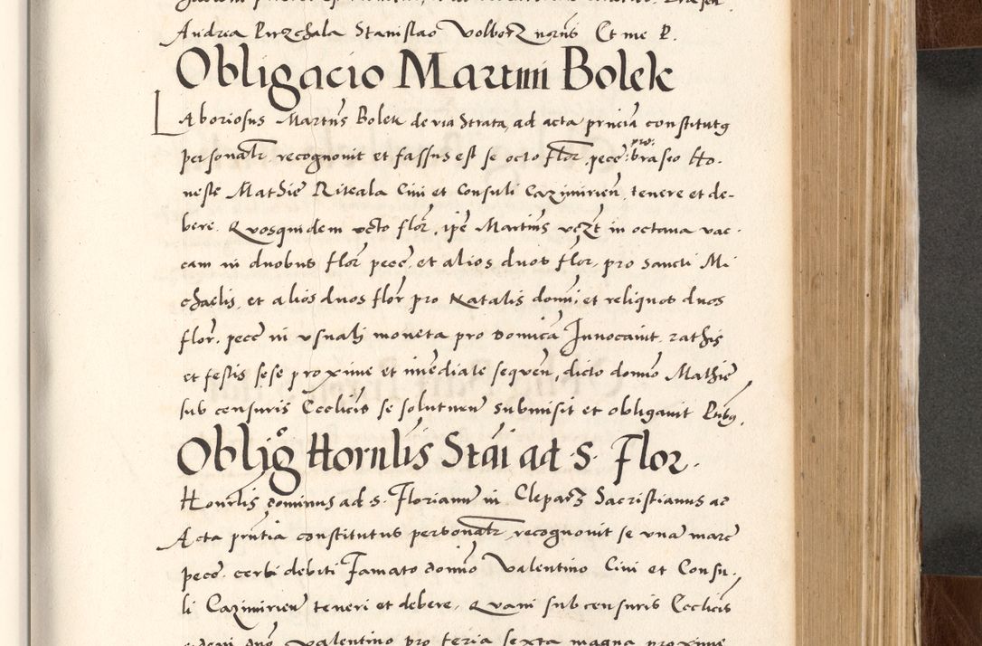 Zdjęcie nr 529 dla obiektu archiwalnego: Acta actorum causarum, sententiarum tam diffinitivarum quam interlocutoriam, obligationum, constitutionum, contractuum etc. coram reverendo patre domino Petro Porembski preposito Oswieczimensi, canonico et officiali Cracoviensi de anno Domini millesimo DºLº quarto, indictione duodecima, pontificatus sanctissimi in Christo patris et domini nostri domini Julii divina providencia papae eius nominis tercii, anno quarto, a die et mense infrasciptis continuantur