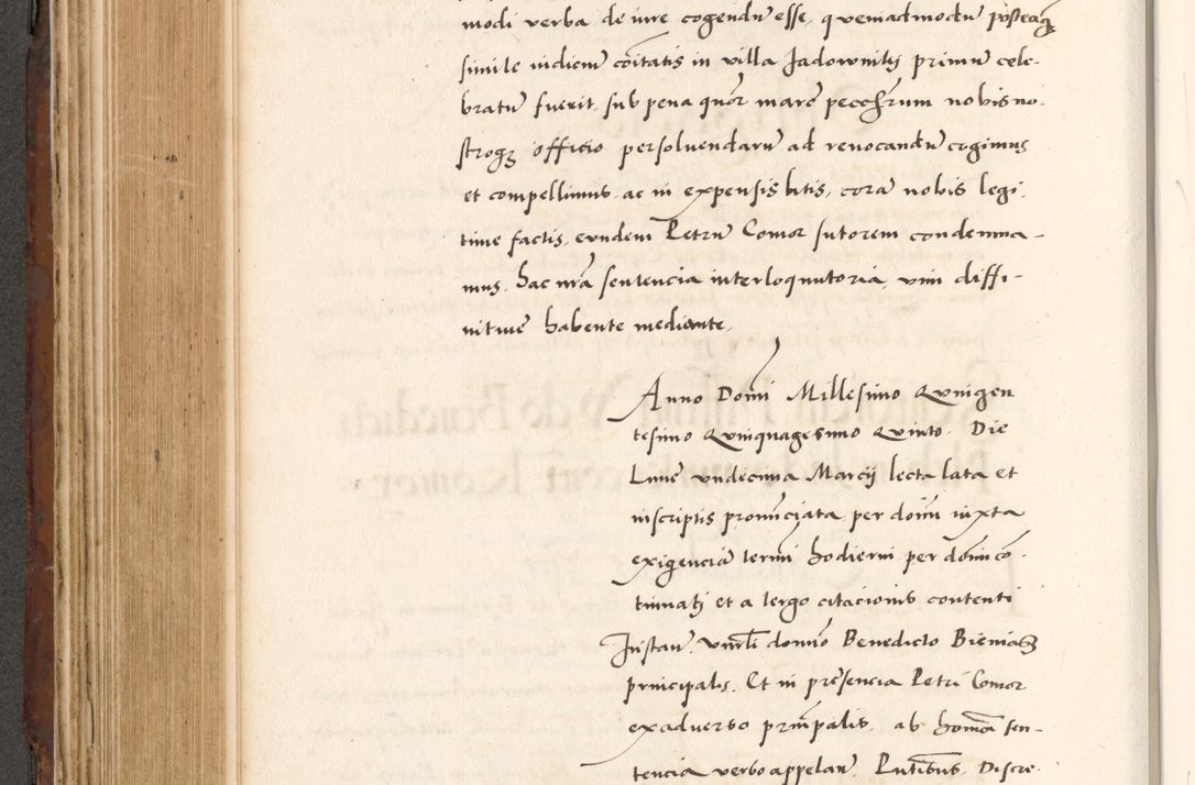 Zdjęcie nr 524 dla obiektu archiwalnego: Acta actorum causarum, sententiarum tam diffinitivarum quam interlocutoriam, obligationum, constitutionum, contractuum etc. coram reverendo patre domino Petro Porembski preposito Oswieczimensi, canonico et officiali Cracoviensi de anno Domini millesimo DºLº quarto, indictione duodecima, pontificatus sanctissimi in Christo patris et domini nostri domini Julii divina providencia papae eius nominis tercii, anno quarto, a die et mense infrasciptis continuantur