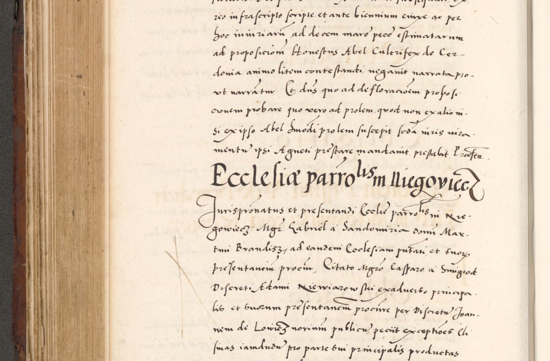 Zdjęcie nr 522 dla obiektu archiwalnego: Acta actorum causarum, sententiarum tam diffinitivarum quam interlocutoriam, obligationum, constitutionum, contractuum etc. coram reverendo patre domino Petro Porembski preposito Oswieczimensi, canonico et officiali Cracoviensi de anno Domini millesimo DºLº quarto, indictione duodecima, pontificatus sanctissimi in Christo patris et domini nostri domini Julii divina providencia papae eius nominis tercii, anno quarto, a die et mense infrasciptis continuantur