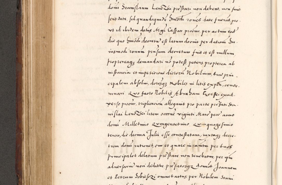 Zdjęcie nr 520 dla obiektu archiwalnego: Acta actorum causarum, sententiarum tam diffinitivarum quam interlocutoriam, obligationum, constitutionum, contractuum etc. coram reverendo patre domino Petro Porembski preposito Oswieczimensi, canonico et officiali Cracoviensi de anno Domini millesimo DºLº quarto, indictione duodecima, pontificatus sanctissimi in Christo patris et domini nostri domini Julii divina providencia papae eius nominis tercii, anno quarto, a die et mense infrasciptis continuantur