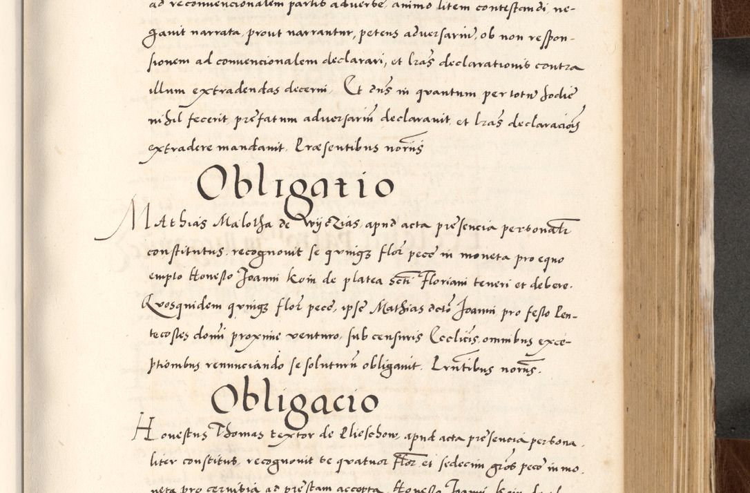 Zdjęcie nr 521 dla obiektu archiwalnego: Acta actorum causarum, sententiarum tam diffinitivarum quam interlocutoriam, obligationum, constitutionum, contractuum etc. coram reverendo patre domino Petro Porembski preposito Oswieczimensi, canonico et officiali Cracoviensi de anno Domini millesimo DºLº quarto, indictione duodecima, pontificatus sanctissimi in Christo patris et domini nostri domini Julii divina providencia papae eius nominis tercii, anno quarto, a die et mense infrasciptis continuantur