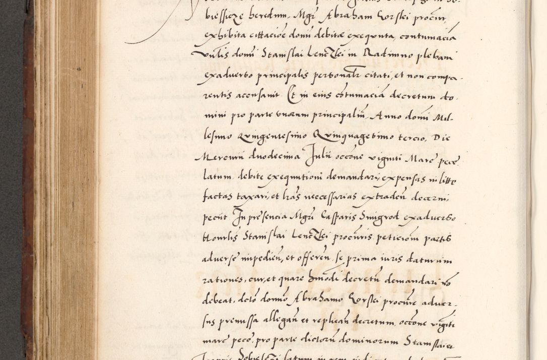 Zdjęcie nr 518 dla obiektu archiwalnego: Acta actorum causarum, sententiarum tam diffinitivarum quam interlocutoriam, obligationum, constitutionum, contractuum etc. coram reverendo patre domino Petro Porembski preposito Oswieczimensi, canonico et officiali Cracoviensi de anno Domini millesimo DºLº quarto, indictione duodecima, pontificatus sanctissimi in Christo patris et domini nostri domini Julii divina providencia papae eius nominis tercii, anno quarto, a die et mense infrasciptis continuantur