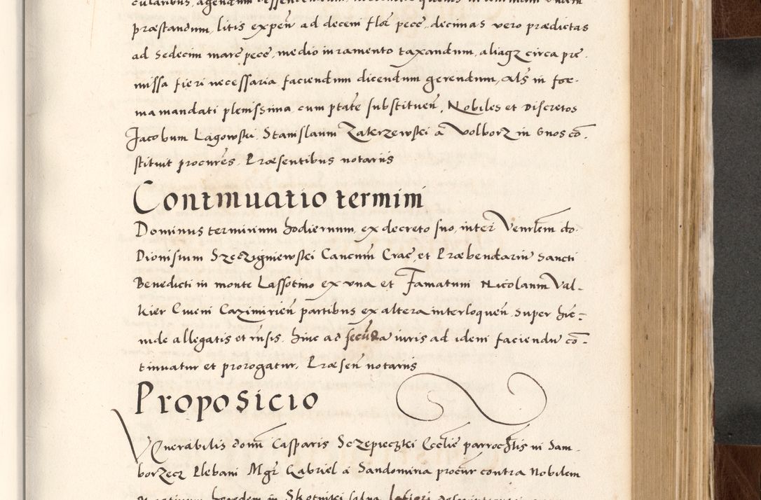 Zdjęcie nr 513 dla obiektu archiwalnego: Acta actorum causarum, sententiarum tam diffinitivarum quam interlocutoriam, obligationum, constitutionum, contractuum etc. coram reverendo patre domino Petro Porembski preposito Oswieczimensi, canonico et officiali Cracoviensi de anno Domini millesimo DºLº quarto, indictione duodecima, pontificatus sanctissimi in Christo patris et domini nostri domini Julii divina providencia papae eius nominis tercii, anno quarto, a die et mense infrasciptis continuantur