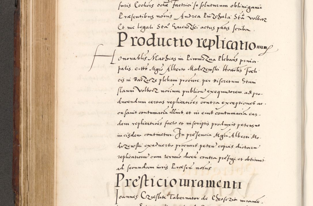 Zdjęcie nr 516 dla obiektu archiwalnego: Acta actorum causarum, sententiarum tam diffinitivarum quam interlocutoriam, obligationum, constitutionum, contractuum etc. coram reverendo patre domino Petro Porembski preposito Oswieczimensi, canonico et officiali Cracoviensi de anno Domini millesimo DºLº quarto, indictione duodecima, pontificatus sanctissimi in Christo patris et domini nostri domini Julii divina providencia papae eius nominis tercii, anno quarto, a die et mense infrasciptis continuantur