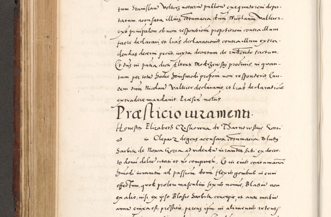 Zdjęcie nr 500 dla obiektu archiwalnego: Acta actorum causarum, sententiarum tam diffinitivarum quam interlocutoriam, obligationum, constitutionum, contractuum etc. coram reverendo patre domino Petro Porembski preposito Oswieczimensi, canonico et officiali Cracoviensi de anno Domini millesimo DºLº quarto, indictione duodecima, pontificatus sanctissimi in Christo patris et domini nostri domini Julii divina providencia papae eius nominis tercii, anno quarto, a die et mense infrasciptis continuantur