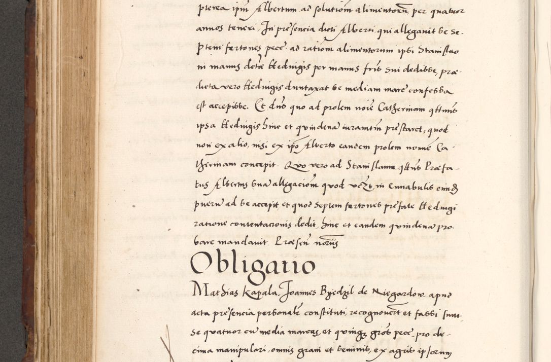 Zdjęcie nr 502 dla obiektu archiwalnego: Acta actorum causarum, sententiarum tam diffinitivarum quam interlocutoriam, obligationum, constitutionum, contractuum etc. coram reverendo patre domino Petro Porembski preposito Oswieczimensi, canonico et officiali Cracoviensi de anno Domini millesimo DºLº quarto, indictione duodecima, pontificatus sanctissimi in Christo patris et domini nostri domini Julii divina providencia papae eius nominis tercii, anno quarto, a die et mense infrasciptis continuantur