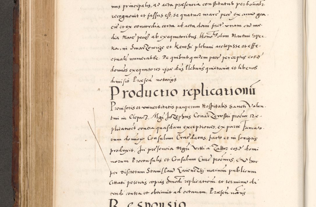 Zdjęcie nr 504 dla obiektu archiwalnego: Acta actorum causarum, sententiarum tam diffinitivarum quam interlocutoriam, obligationum, constitutionum, contractuum etc. coram reverendo patre domino Petro Porembski preposito Oswieczimensi, canonico et officiali Cracoviensi de anno Domini millesimo DºLº quarto, indictione duodecima, pontificatus sanctissimi in Christo patris et domini nostri domini Julii divina providencia papae eius nominis tercii, anno quarto, a die et mense infrasciptis continuantur