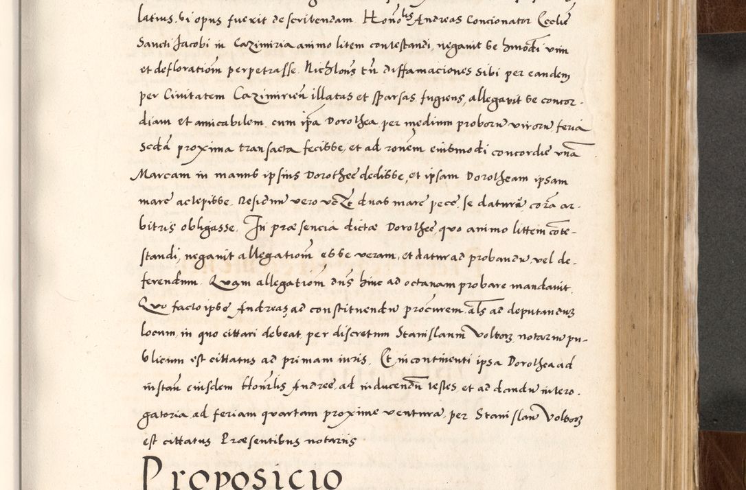 Zdjęcie nr 501 dla obiektu archiwalnego: Acta actorum causarum, sententiarum tam diffinitivarum quam interlocutoriam, obligationum, constitutionum, contractuum etc. coram reverendo patre domino Petro Porembski preposito Oswieczimensi, canonico et officiali Cracoviensi de anno Domini millesimo DºLº quarto, indictione duodecima, pontificatus sanctissimi in Christo patris et domini nostri domini Julii divina providencia papae eius nominis tercii, anno quarto, a die et mense infrasciptis continuantur