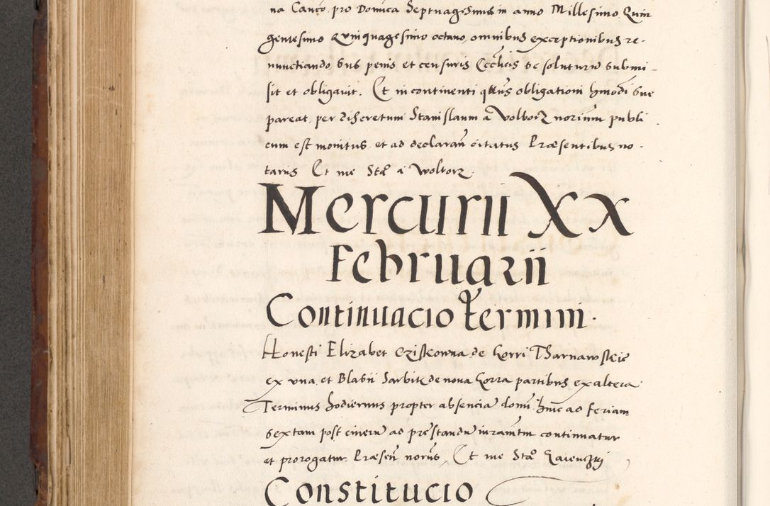 Zdjęcie nr 494 dla obiektu archiwalnego: Acta actorum causarum, sententiarum tam diffinitivarum quam interlocutoriam, obligationum, constitutionum, contractuum etc. coram reverendo patre domino Petro Porembski preposito Oswieczimensi, canonico et officiali Cracoviensi de anno Domini millesimo DºLº quarto, indictione duodecima, pontificatus sanctissimi in Christo patris et domini nostri domini Julii divina providencia papae eius nominis tercii, anno quarto, a die et mense infrasciptis continuantur