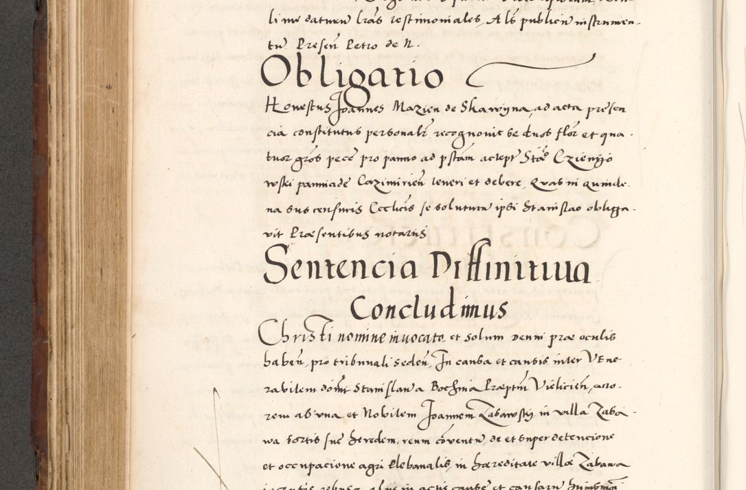 Zdjęcie nr 496 dla obiektu archiwalnego: Acta actorum causarum, sententiarum tam diffinitivarum quam interlocutoriam, obligationum, constitutionum, contractuum etc. coram reverendo patre domino Petro Porembski preposito Oswieczimensi, canonico et officiali Cracoviensi de anno Domini millesimo DºLº quarto, indictione duodecima, pontificatus sanctissimi in Christo patris et domini nostri domini Julii divina providencia papae eius nominis tercii, anno quarto, a die et mense infrasciptis continuantur