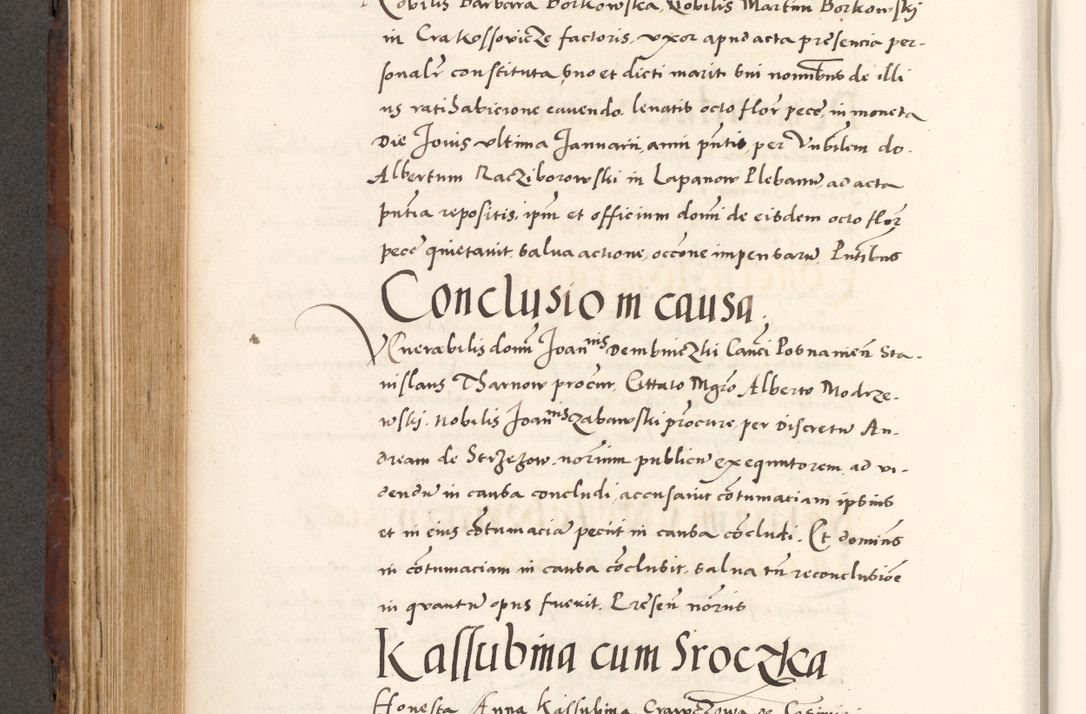 Zdjęcie nr 484 dla obiektu archiwalnego: Acta actorum causarum, sententiarum tam diffinitivarum quam interlocutoriam, obligationum, constitutionum, contractuum etc. coram reverendo patre domino Petro Porembski preposito Oswieczimensi, canonico et officiali Cracoviensi de anno Domini millesimo DºLº quarto, indictione duodecima, pontificatus sanctissimi in Christo patris et domini nostri domini Julii divina providencia papae eius nominis tercii, anno quarto, a die et mense infrasciptis continuantur