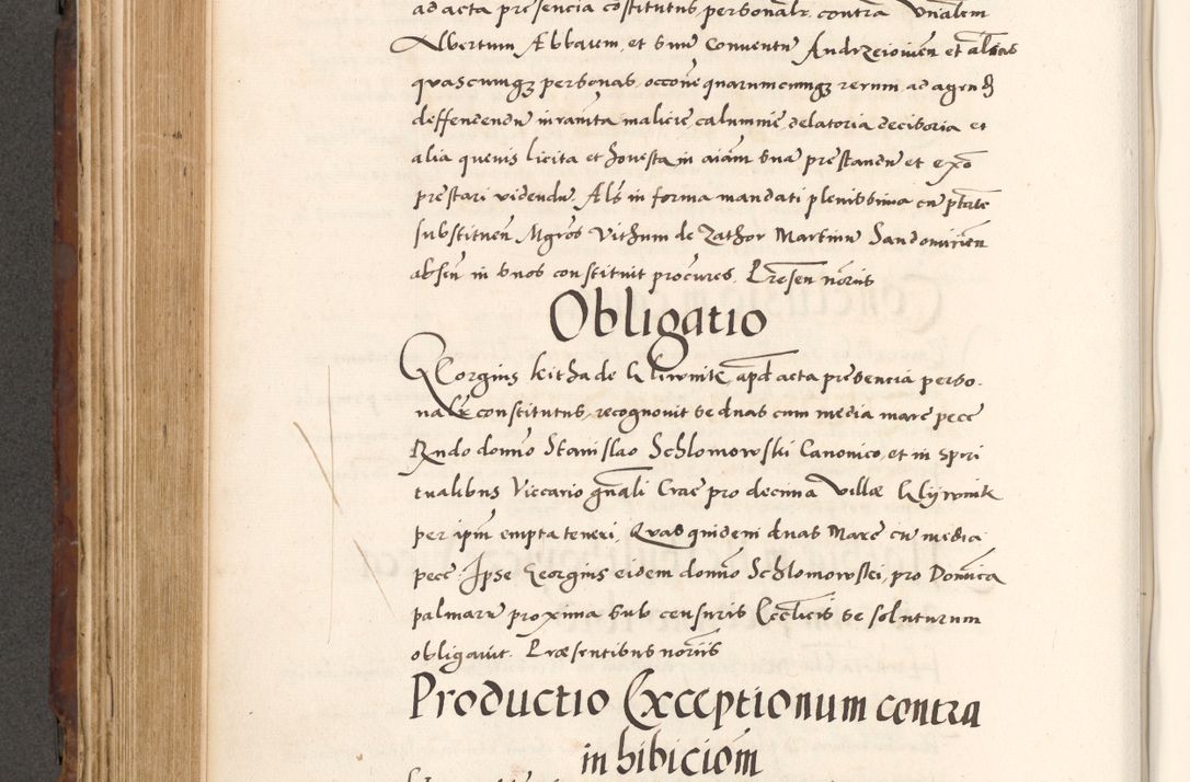 Zdjęcie nr 486 dla obiektu archiwalnego: Acta actorum causarum, sententiarum tam diffinitivarum quam interlocutoriam, obligationum, constitutionum, contractuum etc. coram reverendo patre domino Petro Porembski preposito Oswieczimensi, canonico et officiali Cracoviensi de anno Domini millesimo DºLº quarto, indictione duodecima, pontificatus sanctissimi in Christo patris et domini nostri domini Julii divina providencia papae eius nominis tercii, anno quarto, a die et mense infrasciptis continuantur