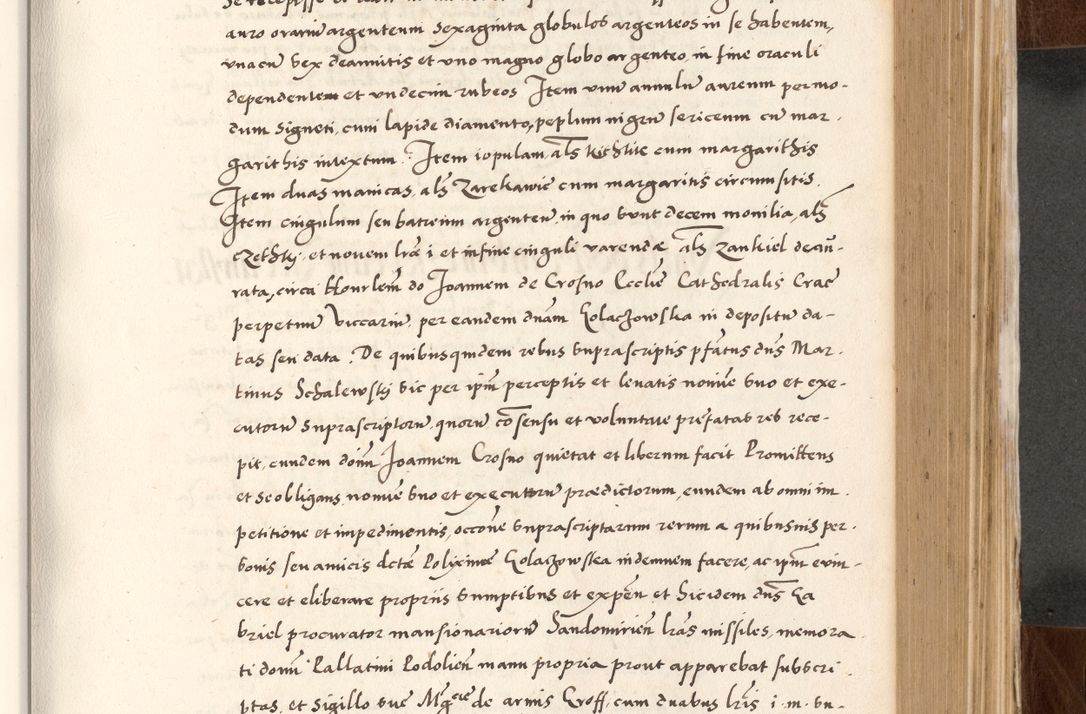 Zdjęcie nr 479 dla obiektu archiwalnego: Acta actorum causarum, sententiarum tam diffinitivarum quam interlocutoriam, obligationum, constitutionum, contractuum etc. coram reverendo patre domino Petro Porembski preposito Oswieczimensi, canonico et officiali Cracoviensi de anno Domini millesimo DºLº quarto, indictione duodecima, pontificatus sanctissimi in Christo patris et domini nostri domini Julii divina providencia papae eius nominis tercii, anno quarto, a die et mense infrasciptis continuantur