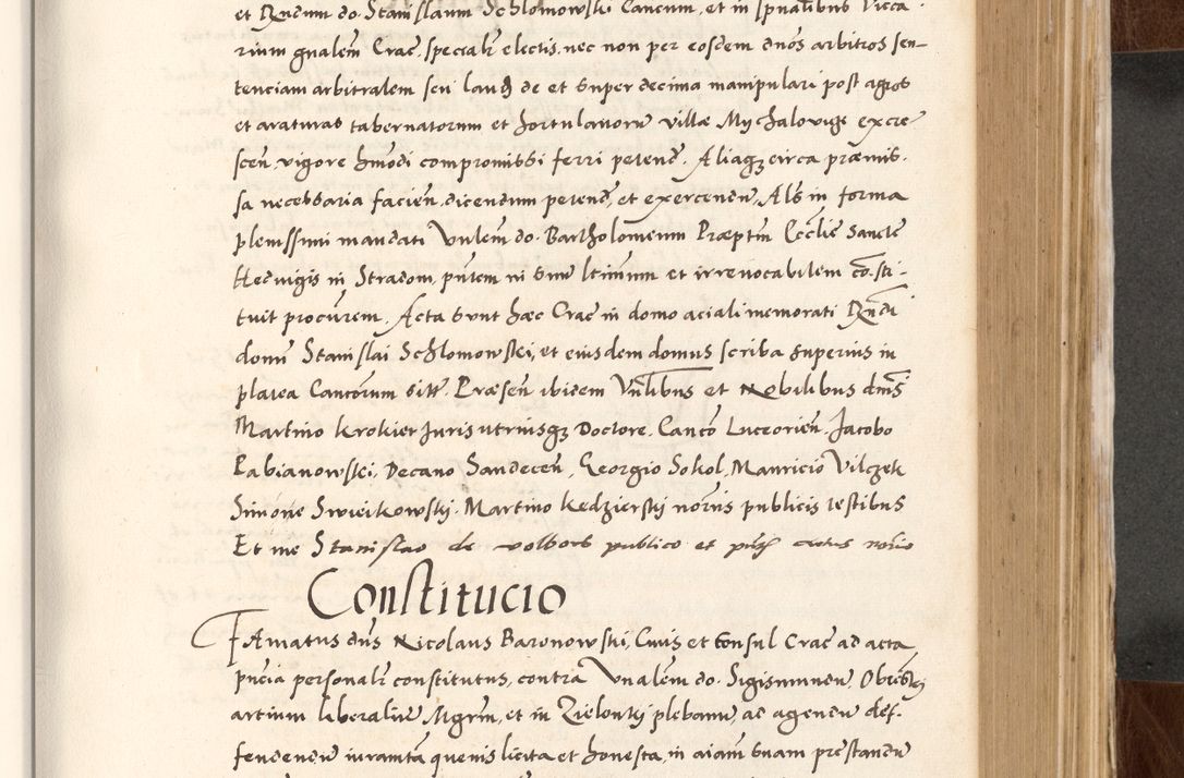 Zdjęcie nr 477 dla obiektu archiwalnego: Acta actorum causarum, sententiarum tam diffinitivarum quam interlocutoriam, obligationum, constitutionum, contractuum etc. coram reverendo patre domino Petro Porembski preposito Oswieczimensi, canonico et officiali Cracoviensi de anno Domini millesimo DºLº quarto, indictione duodecima, pontificatus sanctissimi in Christo patris et domini nostri domini Julii divina providencia papae eius nominis tercii, anno quarto, a die et mense infrasciptis continuantur