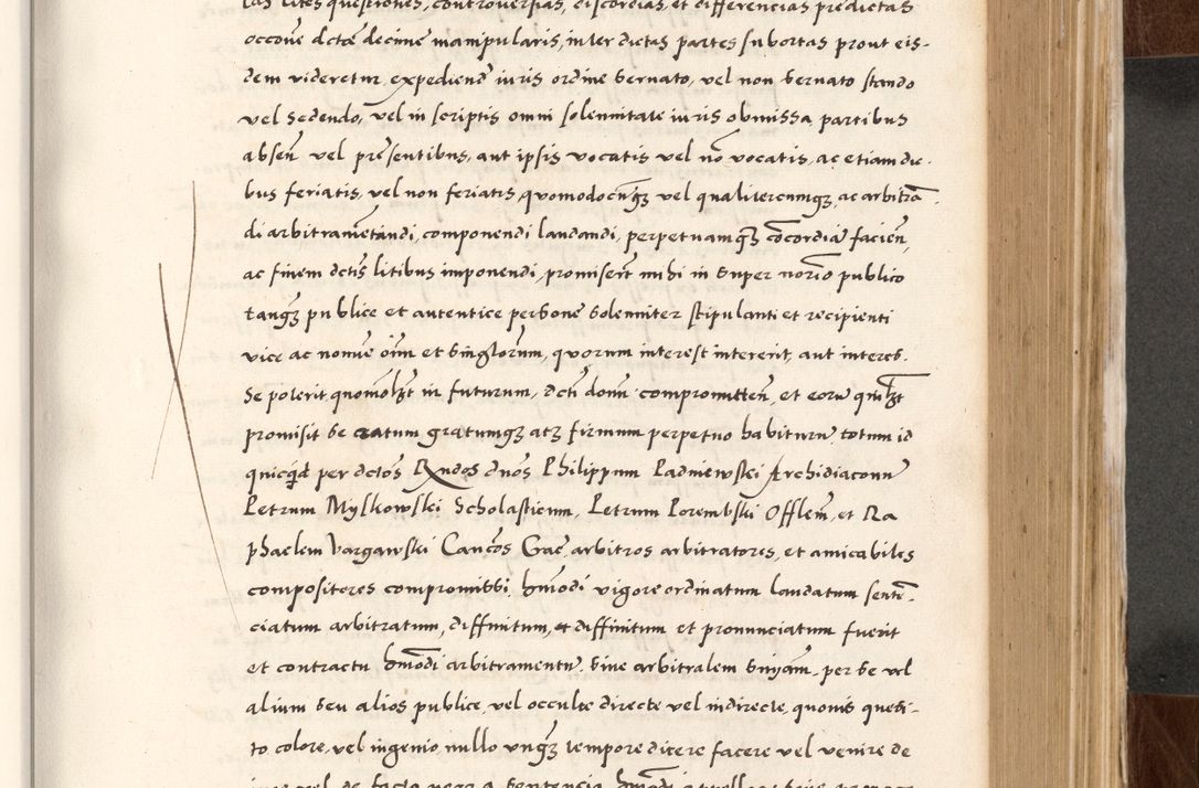 Zdjęcie nr 475 dla obiektu archiwalnego: Acta actorum causarum, sententiarum tam diffinitivarum quam interlocutoriam, obligationum, constitutionum, contractuum etc. coram reverendo patre domino Petro Porembski preposito Oswieczimensi, canonico et officiali Cracoviensi de anno Domini millesimo DºLº quarto, indictione duodecima, pontificatus sanctissimi in Christo patris et domini nostri domini Julii divina providencia papae eius nominis tercii, anno quarto, a die et mense infrasciptis continuantur
