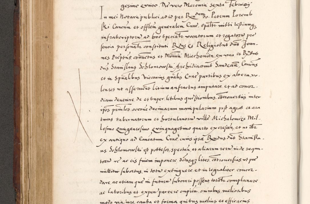 Zdjęcie nr 474 dla obiektu archiwalnego: Acta actorum causarum, sententiarum tam diffinitivarum quam interlocutoriam, obligationum, constitutionum, contractuum etc. coram reverendo patre domino Petro Porembski preposito Oswieczimensi, canonico et officiali Cracoviensi de anno Domini millesimo DºLº quarto, indictione duodecima, pontificatus sanctissimi in Christo patris et domini nostri domini Julii divina providencia papae eius nominis tercii, anno quarto, a die et mense infrasciptis continuantur