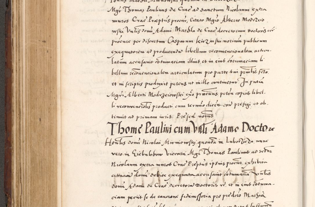 Zdjęcie nr 470 dla obiektu archiwalnego: Acta actorum causarum, sententiarum tam diffinitivarum quam interlocutoriam, obligationum, constitutionum, contractuum etc. coram reverendo patre domino Petro Porembski preposito Oswieczimensi, canonico et officiali Cracoviensi de anno Domini millesimo DºLº quarto, indictione duodecima, pontificatus sanctissimi in Christo patris et domini nostri domini Julii divina providencia papae eius nominis tercii, anno quarto, a die et mense infrasciptis continuantur