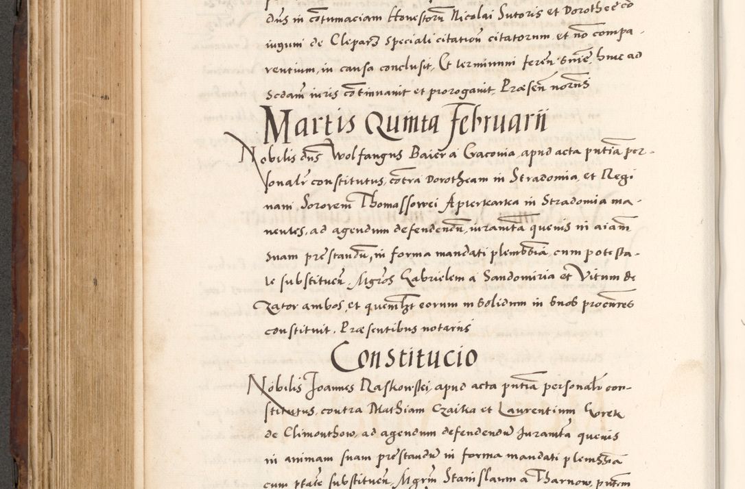 Zdjęcie nr 468 dla obiektu archiwalnego: Acta actorum causarum, sententiarum tam diffinitivarum quam interlocutoriam, obligationum, constitutionum, contractuum etc. coram reverendo patre domino Petro Porembski preposito Oswieczimensi, canonico et officiali Cracoviensi de anno Domini millesimo DºLº quarto, indictione duodecima, pontificatus sanctissimi in Christo patris et domini nostri domini Julii divina providencia papae eius nominis tercii, anno quarto, a die et mense infrasciptis continuantur