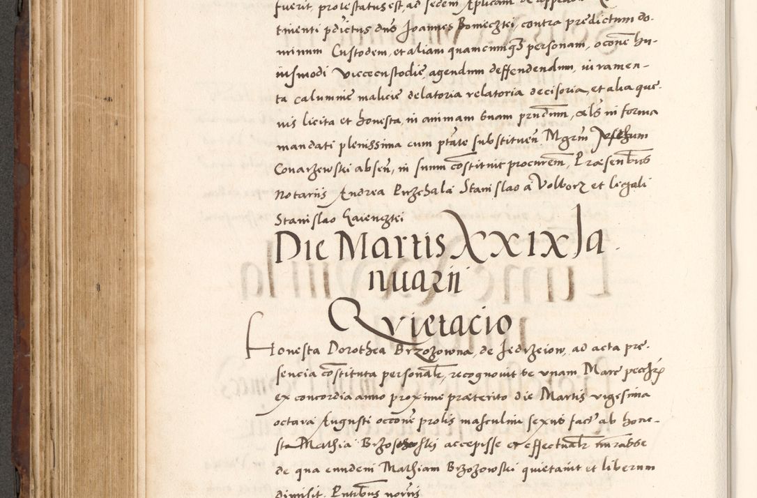 Zdjęcie nr 462 dla obiektu archiwalnego: Acta actorum causarum, sententiarum tam diffinitivarum quam interlocutoriam, obligationum, constitutionum, contractuum etc. coram reverendo patre domino Petro Porembski preposito Oswieczimensi, canonico et officiali Cracoviensi de anno Domini millesimo DºLº quarto, indictione duodecima, pontificatus sanctissimi in Christo patris et domini nostri domini Julii divina providencia papae eius nominis tercii, anno quarto, a die et mense infrasciptis continuantur