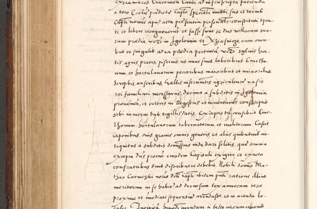 Zdjęcie nr 458 dla obiektu archiwalnego: Acta actorum causarum, sententiarum tam diffinitivarum quam interlocutoriam, obligationum, constitutionum, contractuum etc. coram reverendo patre domino Petro Porembski preposito Oswieczimensi, canonico et officiali Cracoviensi de anno Domini millesimo DºLº quarto, indictione duodecima, pontificatus sanctissimi in Christo patris et domini nostri domini Julii divina providencia papae eius nominis tercii, anno quarto, a die et mense infrasciptis continuantur