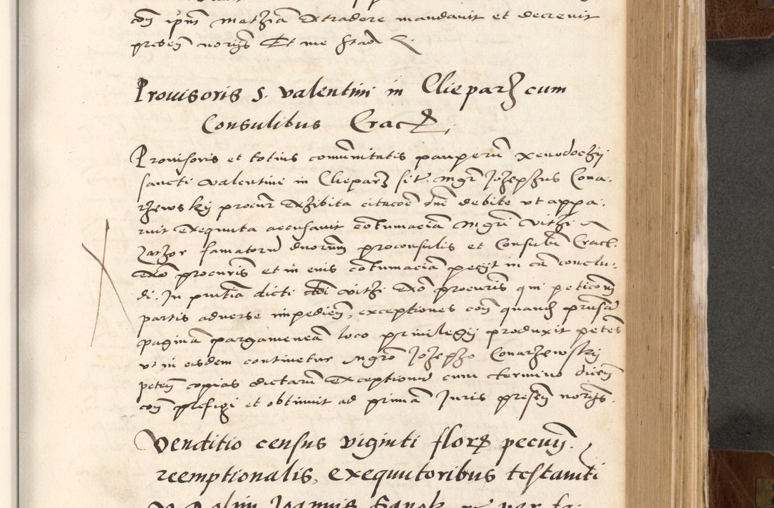 Zdjęcie nr 441 dla obiektu archiwalnego: Acta actorum causarum, sententiarum tam diffinitivarum quam interlocutoriam, obligationum, constitutionum, contractuum etc. coram reverendo patre domino Petro Porembski preposito Oswieczimensi, canonico et officiali Cracoviensi de anno Domini millesimo DºLº quarto, indictione duodecima, pontificatus sanctissimi in Christo patris et domini nostri domini Julii divina providencia papae eius nominis tercii, anno quarto, a die et mense infrasciptis continuantur