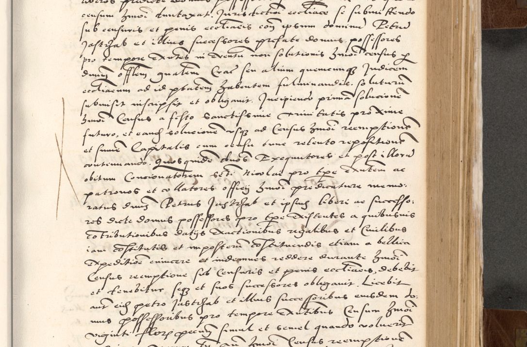 Zdjęcie nr 443 dla obiektu archiwalnego: Acta actorum causarum, sententiarum tam diffinitivarum quam interlocutoriam, obligationum, constitutionum, contractuum etc. coram reverendo patre domino Petro Porembski preposito Oswieczimensi, canonico et officiali Cracoviensi de anno Domini millesimo DºLº quarto, indictione duodecima, pontificatus sanctissimi in Christo patris et domini nostri domini Julii divina providencia papae eius nominis tercii, anno quarto, a die et mense infrasciptis continuantur