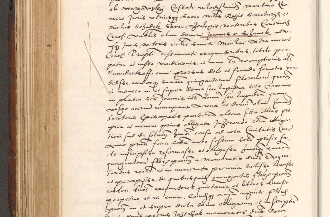 Zdjęcie nr 442 dla obiektu archiwalnego: Acta actorum causarum, sententiarum tam diffinitivarum quam interlocutoriam, obligationum, constitutionum, contractuum etc. coram reverendo patre domino Petro Porembski preposito Oswieczimensi, canonico et officiali Cracoviensi de anno Domini millesimo DºLº quarto, indictione duodecima, pontificatus sanctissimi in Christo patris et domini nostri domini Julii divina providencia papae eius nominis tercii, anno quarto, a die et mense infrasciptis continuantur