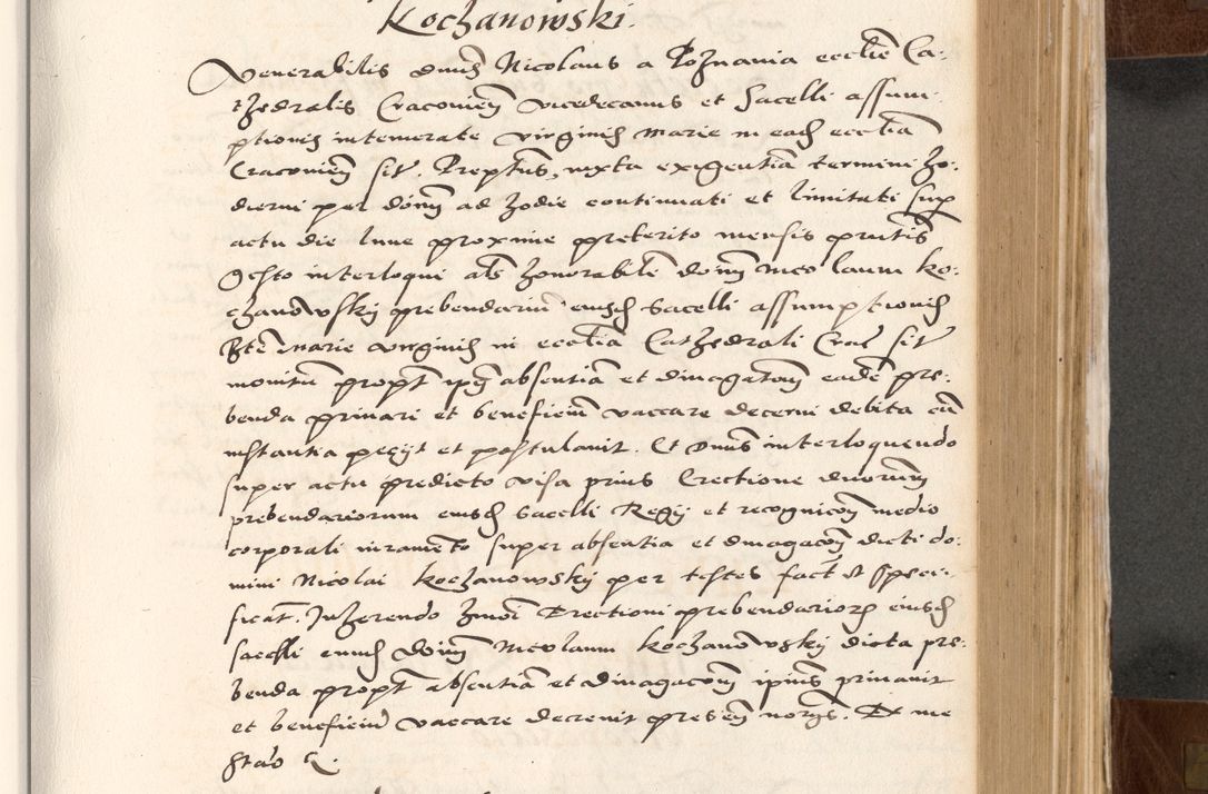 Zdjęcie nr 437 dla obiektu archiwalnego: Acta actorum causarum, sententiarum tam diffinitivarum quam interlocutoriam, obligationum, constitutionum, contractuum etc. coram reverendo patre domino Petro Porembski preposito Oswieczimensi, canonico et officiali Cracoviensi de anno Domini millesimo DºLº quarto, indictione duodecima, pontificatus sanctissimi in Christo patris et domini nostri domini Julii divina providencia papae eius nominis tercii, anno quarto, a die et mense infrasciptis continuantur
