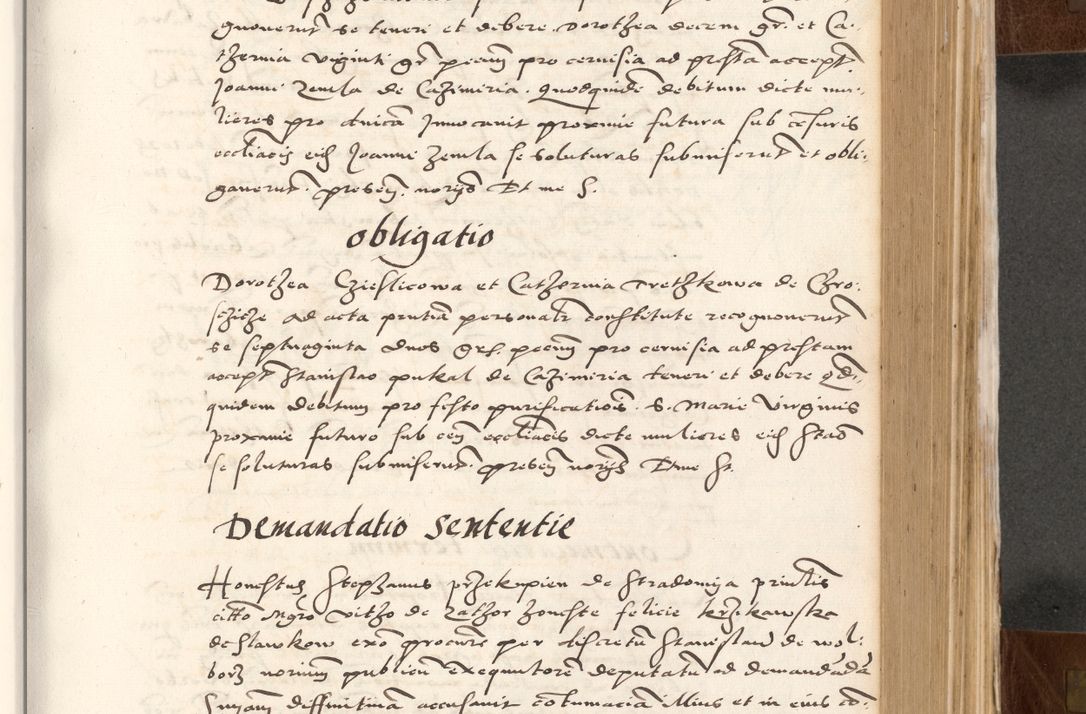Zdjęcie nr 429 dla obiektu archiwalnego: Acta actorum causarum, sententiarum tam diffinitivarum quam interlocutoriam, obligationum, constitutionum, contractuum etc. coram reverendo patre domino Petro Porembski preposito Oswieczimensi, canonico et officiali Cracoviensi de anno Domini millesimo DºLº quarto, indictione duodecima, pontificatus sanctissimi in Christo patris et domini nostri domini Julii divina providencia papae eius nominis tercii, anno quarto, a die et mense infrasciptis continuantur