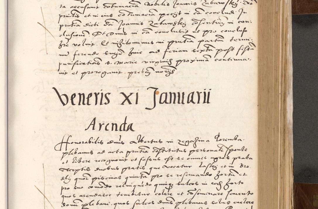 Zdjęcie nr 431 dla obiektu archiwalnego: Acta actorum causarum, sententiarum tam diffinitivarum quam interlocutoriam, obligationum, constitutionum, contractuum etc. coram reverendo patre domino Petro Porembski preposito Oswieczimensi, canonico et officiali Cracoviensi de anno Domini millesimo DºLº quarto, indictione duodecima, pontificatus sanctissimi in Christo patris et domini nostri domini Julii divina providencia papae eius nominis tercii, anno quarto, a die et mense infrasciptis continuantur