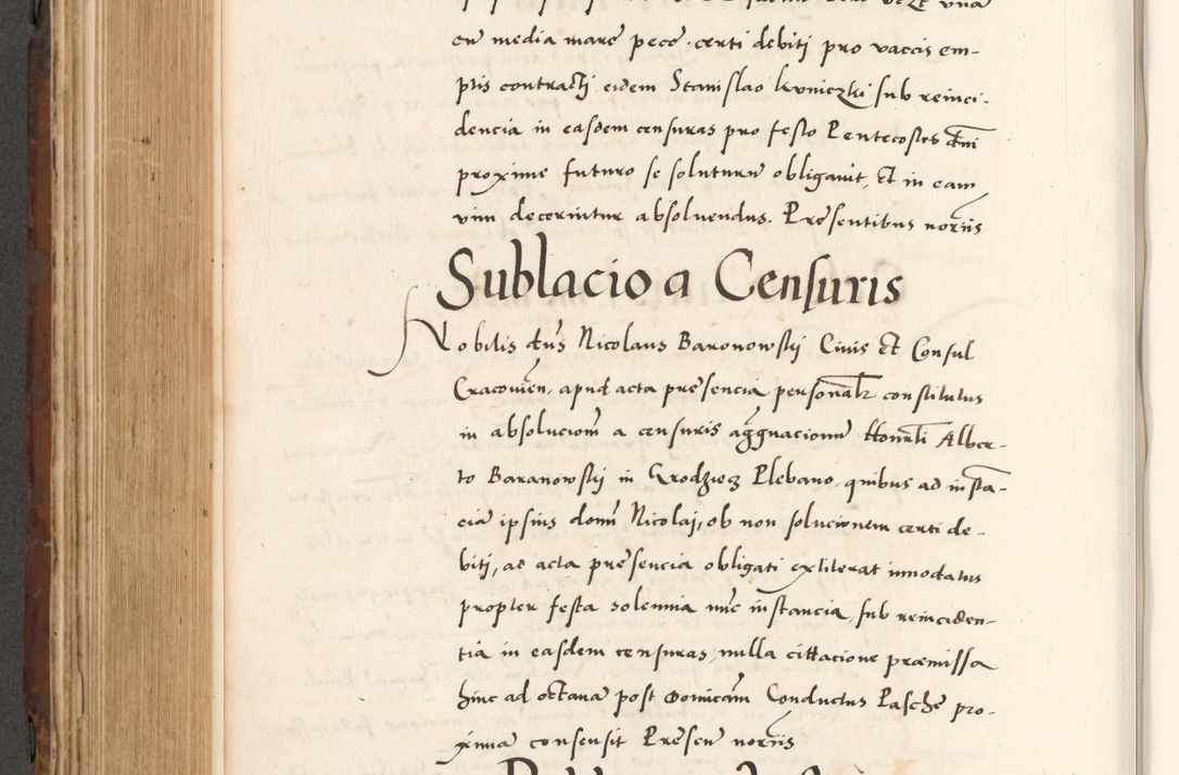 Zdjęcie nr 610 dla obiektu archiwalnego: Acta actorum causarum, sententiarum tam diffinitivarum quam interlocutoriam, obligationum, constitutionum, contractuum etc. coram reverendo patre domino Petro Porembski preposito Oswieczimensi, canonico et officiali Cracoviensi de anno Domini millesimo DºLº quarto, indictione duodecima, pontificatus sanctissimi in Christo patris et domini nostri domini Julii divina providencia papae eius nominis tercii, anno quarto, a die et mense infrasciptis continuantur
