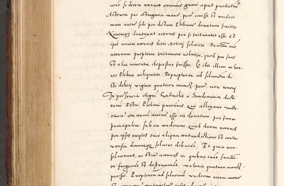 Zdjęcie nr 614 dla obiektu archiwalnego: Acta actorum causarum, sententiarum tam diffinitivarum quam interlocutoriam, obligationum, constitutionum, contractuum etc. coram reverendo patre domino Petro Porembski preposito Oswieczimensi, canonico et officiali Cracoviensi de anno Domini millesimo DºLº quarto, indictione duodecima, pontificatus sanctissimi in Christo patris et domini nostri domini Julii divina providencia papae eius nominis tercii, anno quarto, a die et mense infrasciptis continuantur
