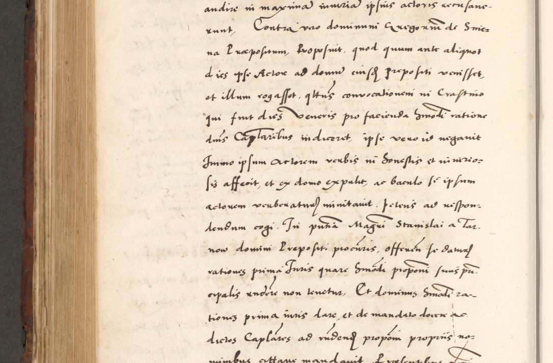 Zdjęcie nr 808 dla obiektu archiwalnego: Acta actorum causarum, sententiarum tam diffinitivarum quam interlocutoriam, obligationum, constitutionum, contractuum etc. coram reverendo patre domino Petro Porembski preposito Oswieczimensi, canonico et officiali Cracoviensi de anno Domini millesimo DºLº quarto, indictione duodecima, pontificatus sanctissimi in Christo patris et domini nostri domini Julii divina providencia papae eius nominis tercii, anno quarto, a die et mense infrasciptis continuantur