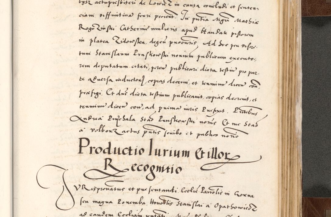 Zdjęcie nr 805 dla obiektu archiwalnego: Acta actorum causarum, sententiarum tam diffinitivarum quam interlocutoriam, obligationum, constitutionum, contractuum etc. coram reverendo patre domino Petro Porembski preposito Oswieczimensi, canonico et officiali Cracoviensi de anno Domini millesimo DºLº quarto, indictione duodecima, pontificatus sanctissimi in Christo patris et domini nostri domini Julii divina providencia papae eius nominis tercii, anno quarto, a die et mense infrasciptis continuantur
