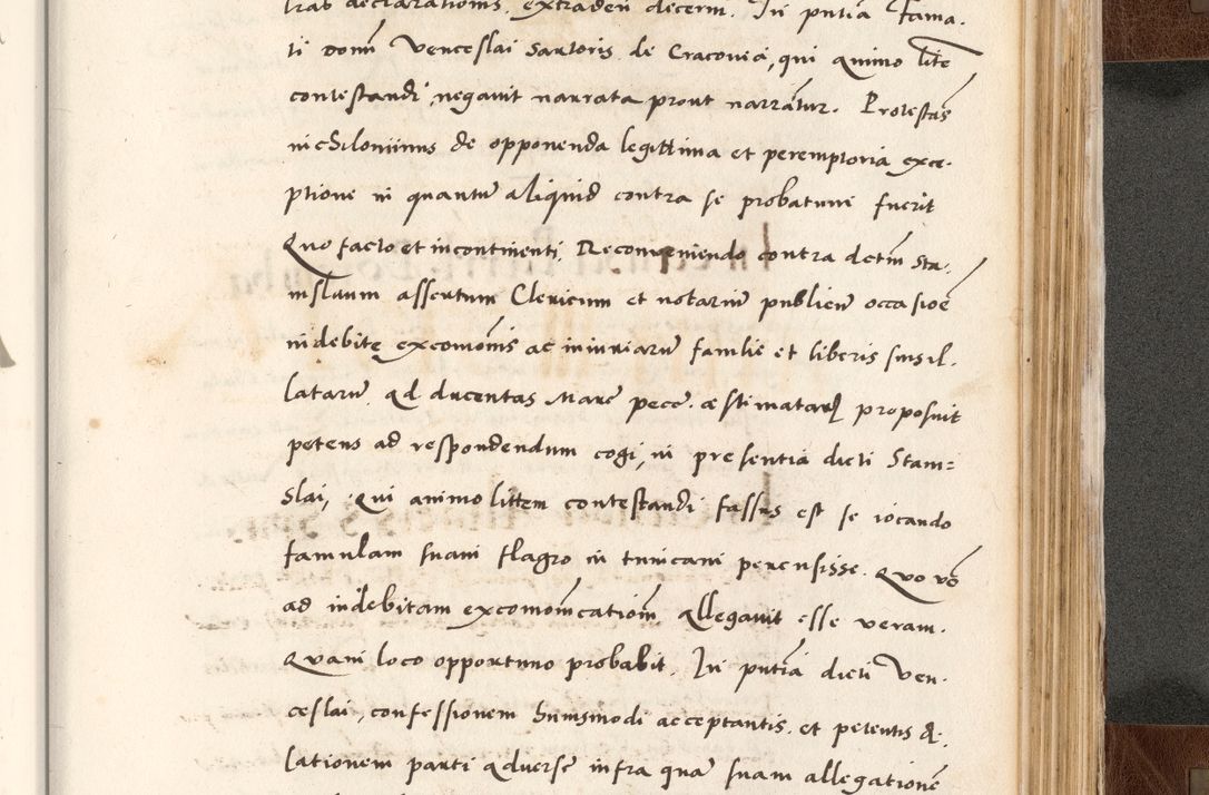 Zdjęcie nr 801 dla obiektu archiwalnego: Acta actorum causarum, sententiarum tam diffinitivarum quam interlocutoriam, obligationum, constitutionum, contractuum etc. coram reverendo patre domino Petro Porembski preposito Oswieczimensi, canonico et officiali Cracoviensi de anno Domini millesimo DºLº quarto, indictione duodecima, pontificatus sanctissimi in Christo patris et domini nostri domini Julii divina providencia papae eius nominis tercii, anno quarto, a die et mense infrasciptis continuantur