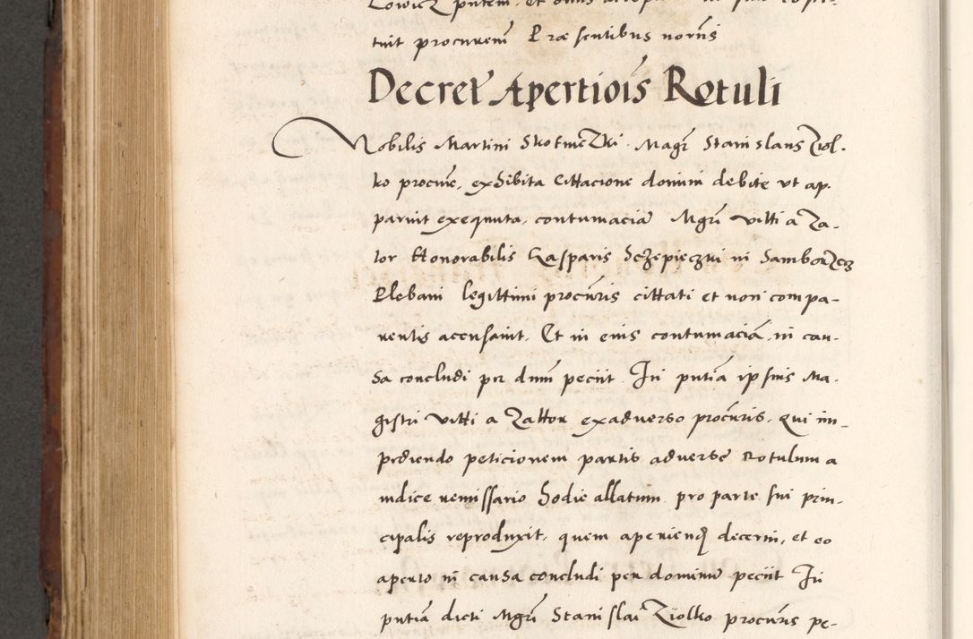 Zdjęcie nr 796 dla obiektu archiwalnego: Acta actorum causarum, sententiarum tam diffinitivarum quam interlocutoriam, obligationum, constitutionum, contractuum etc. coram reverendo patre domino Petro Porembski preposito Oswieczimensi, canonico et officiali Cracoviensi de anno Domini millesimo DºLº quarto, indictione duodecima, pontificatus sanctissimi in Christo patris et domini nostri domini Julii divina providencia papae eius nominis tercii, anno quarto, a die et mense infrasciptis continuantur